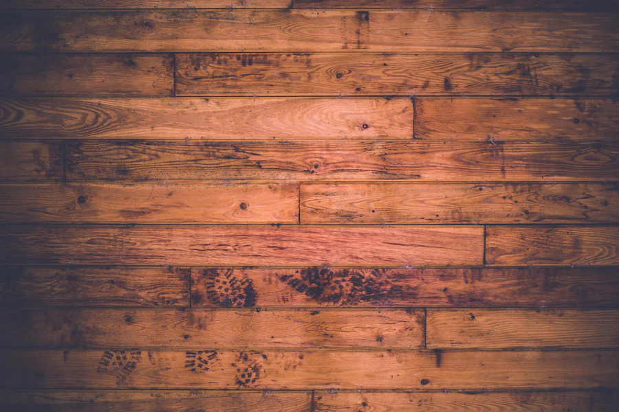 Brown wooden board detail