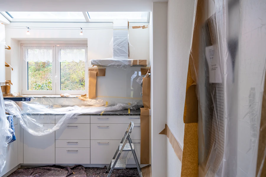 Home renovation project in progress